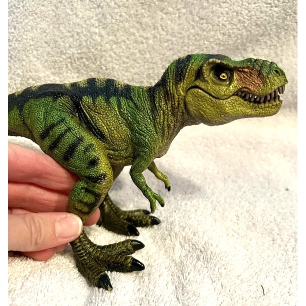 Tyrannosaurus Dinosaur T-Rex Green Detail Dinosaur Figurine (SH2)